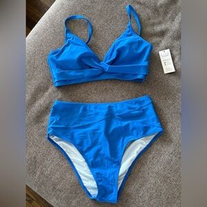 Cupshe Blue Bikini Set